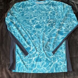 Chemise De Pêche Salt Life SLX UVAPOR – Bleue, Manches Longues, Taille XXL – Occasion